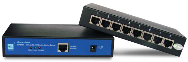 8-port RS232/485/422 to Ethernet